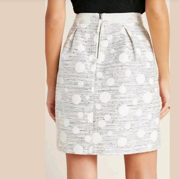 ANTHROPOLOGIE Maeve Anya Dotted Jacquard Skirt - Picture 3 of 13